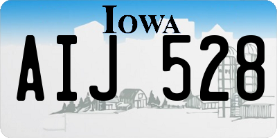 IA license plate AIJ528