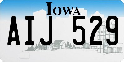 IA license plate AIJ529