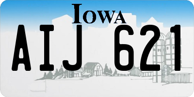 IA license plate AIJ621