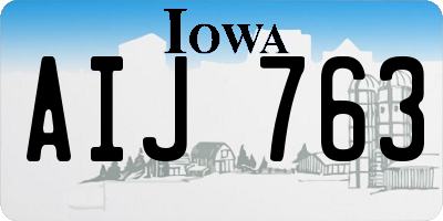 IA license plate AIJ763