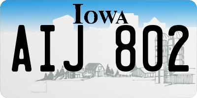 IA license plate AIJ802