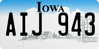 IA license plate AIJ943