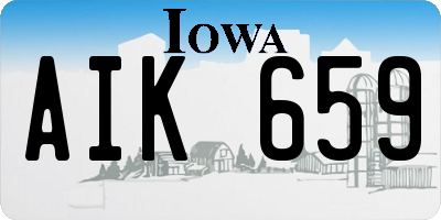 IA license plate AIK659