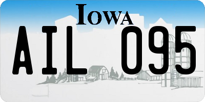 IA license plate AIL095