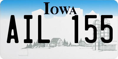 IA license plate AIL155