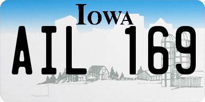 IA license plate AIL169