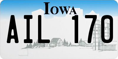 IA license plate AIL170