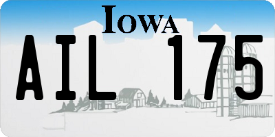 IA license plate AIL175