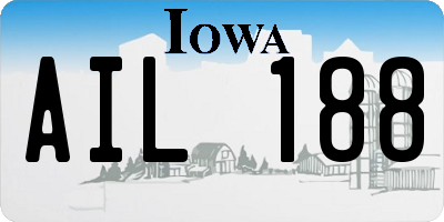 IA license plate AIL188