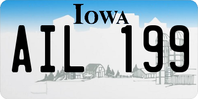 IA license plate AIL199