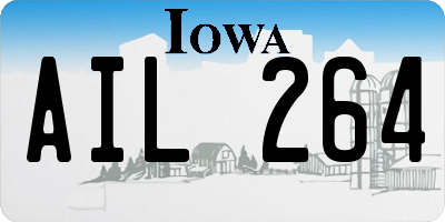 IA license plate AIL264