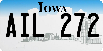 IA license plate AIL272