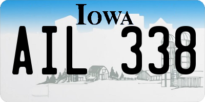 IA license plate AIL338