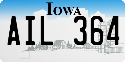 IA license plate AIL364
