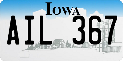 IA license plate AIL367