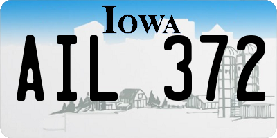 IA license plate AIL372