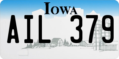 IA license plate AIL379