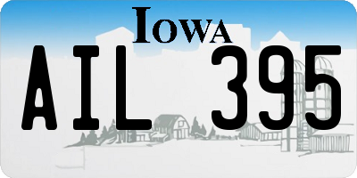 IA license plate AIL395