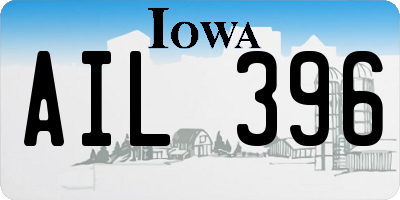 IA license plate AIL396