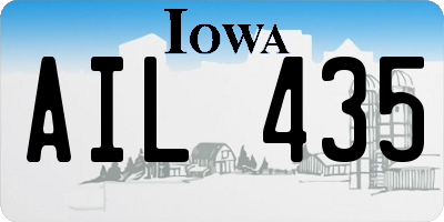 IA license plate AIL435