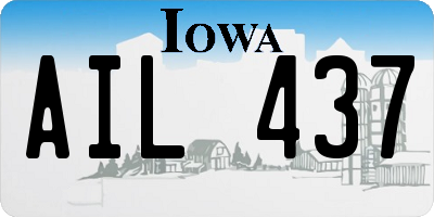 IA license plate AIL437