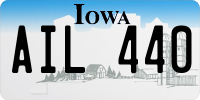 IA license plate AIL440