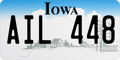 IA license plate AIL448