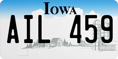 IA license plate AIL459