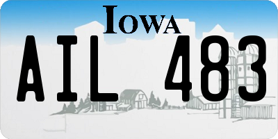 IA license plate AIL483