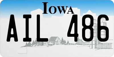 IA license plate AIL486