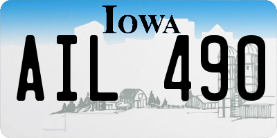 IA license plate AIL490