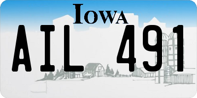 IA license plate AIL491