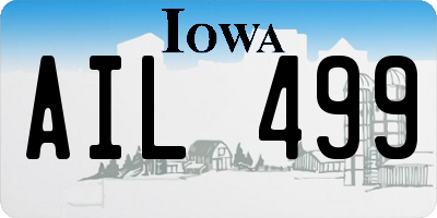 IA license plate AIL499
