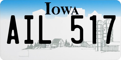 IA license plate AIL517