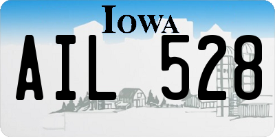 IA license plate AIL528