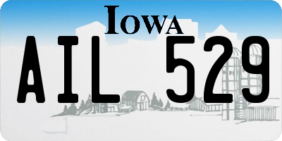 IA license plate AIL529