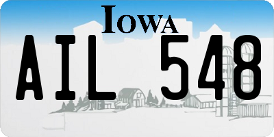 IA license plate AIL548