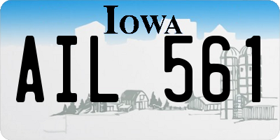 IA license plate AIL561