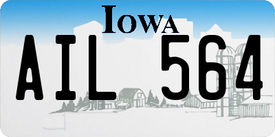IA license plate AIL564