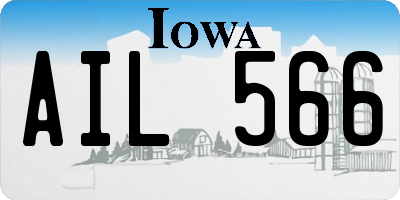 IA license plate AIL566