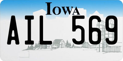 IA license plate AIL569