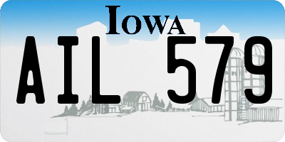 IA license plate AIL579
