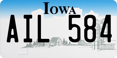 IA license plate AIL584
