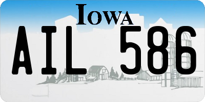IA license plate AIL586