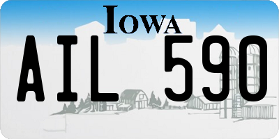 IA license plate AIL590