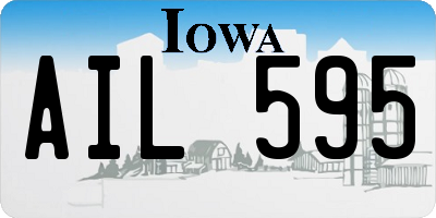IA license plate AIL595