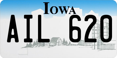 IA license plate AIL620