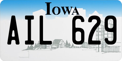 IA license plate AIL629