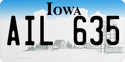 IA license plate AIL635
