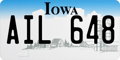 IA license plate AIL648